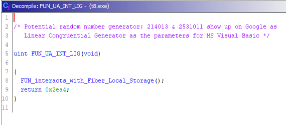 Flare-on 9 T8 patched LGC value