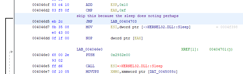 Flare-on 9 T8 patched sleep syscall