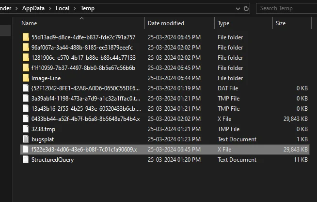 Mystery process in user's Temp directory